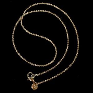 Jane Win Gold Bead Double Wrap Necklace
